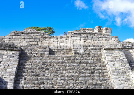 Les anciens Mayas, pyramis au site archéologique de Chinkultic au Chiapas, Mexique Banque D'Images