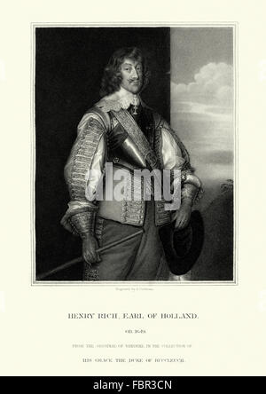 Henry Rich, 1er comte de Hollande de 1590 à 1649, connu sous le nom de Lord Kensington entre 1623 et 1624, était un courtisan anglais, l'évaluation par les pairs Banque D'Images