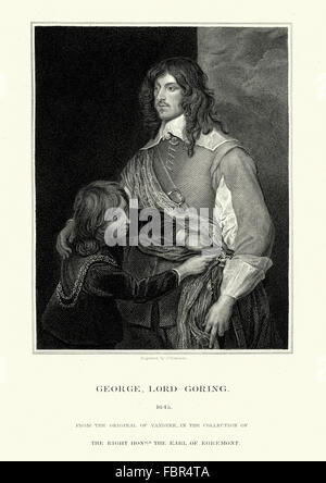 George Goring, Lord Goring 1608 à 1657 un soldat Royalistes. Il était connu par le titre de courtoisie Lord Goring comme l'eldes Banque D'Images