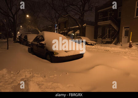 Montréal après s tempête Banque D'Images