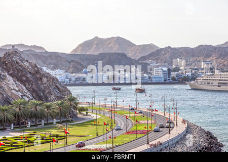 En Corniche Muttrah, Oman Banque D'Images