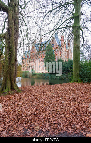 Château de Loppem qui est ouvert au public en Belgique, Flandre occidentale Banque D'Images