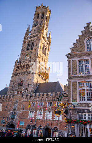 Beffroi de Bruges, Belgique Banque D'Images