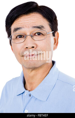 Portrait of smiling man wearing eyeglasses Banque D'Images