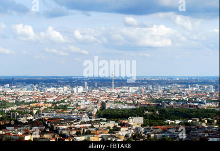 Vue aérienne de Berlin Banque D'Images