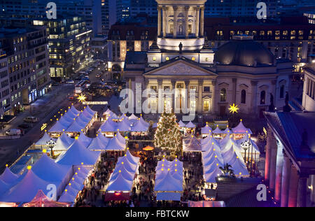 Marché de Noël de Gendarmenmarkt à Berlin Banque D'Images