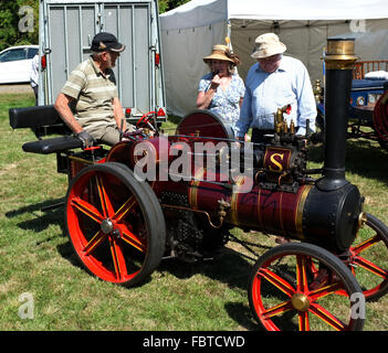 Petites tractions à vapeur moteurs à East Kent sturry fayre dans East Kent uk Août 2015 Banque D'Images