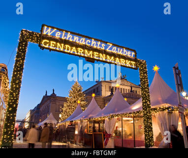 Marché de Noël de Gendarmenmarkt à Berlin Banque D'Images