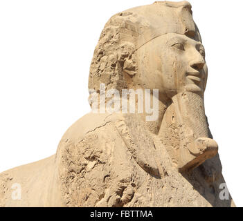 Le sphinx d'albâtre de Memphis, Egypte Banque D'Images