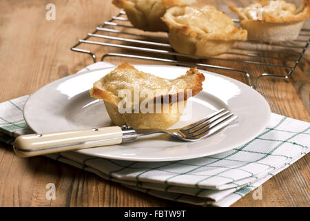 Croque Madame muffin. Banque D'Images