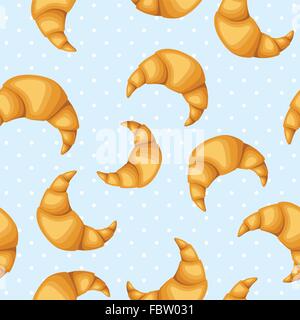 Transparente avec motif vecteur des croissants. Illustration de Vecteur