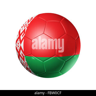 Football Soccer ball avec drapeau Bélarus Banque D'Images