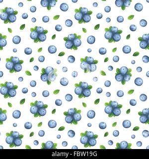 Modèle transparent avec les bleuets. Vector illustration. Illustration de Vecteur