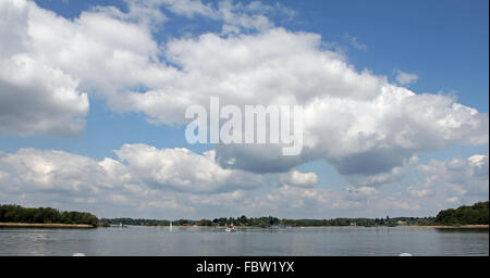 Nuages sur le Chiemsee Banque D'Images