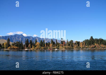 Le lac Wakatipu, Nouvelle-Zélande Banque D'Images