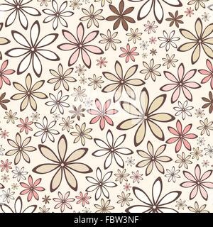 Modèle transparent avec des fleurs. Vector illustration. Illustration de Vecteur