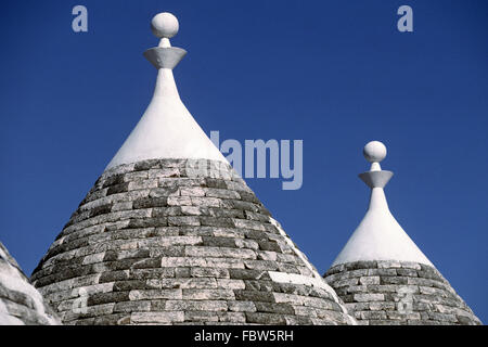 Trulli, Alberobello, Pouilles, Italie Banque D'Images