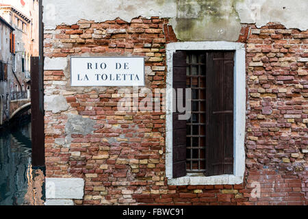 Rio de la toletta, Venise, Italie Banque D'Images