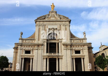 Basilique Sainte Marie des Anges à Assise, Italie Banque D'Images