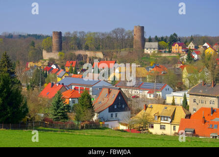 Kohren-Sahlis Burg - Kohren-Sahlis château 01 Banque D'Images