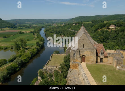 Château de Beynac, château médiéval en Dordogne, France Banque D'Images