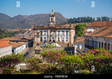 Musée de la trahison, Museu da Inconfidência, Tiradentes Square, Ouro Preto, Minas Gerais, Brésil Banque D'Images