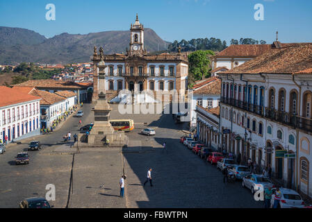 Musée de la trahison, Museu da Inconfidência, Tiradentes Square, Ouro Preto, Minas Gerais, Brésil Banque D'Images