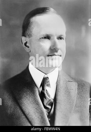 Calvin Coolidge, portrait du 30e président des USA Banque D'Images