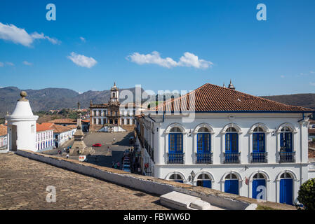 Musée de la trahison, Museu da Inconfidência, Tiradentes Square, Ouro Preto, Minas Gerais, Brésil Banque D'Images