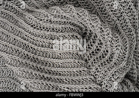 Pull en tricot gris close up contexte Banque D'Images