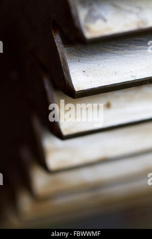 Close up image des dents d'un engrenage à roue ou COG. Banque D'Images