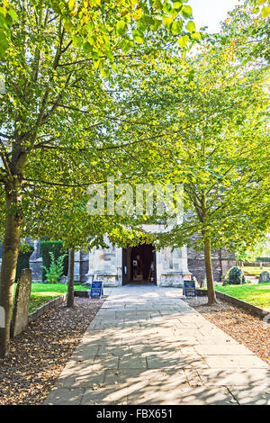 Sainte Trinité, Stratford-upon-Avon, lieu de sépulture de William Shakespeare et d'Anne Hathaway Banque D'Images