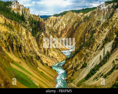 Yellowstone Lower Falls Banque D'Images