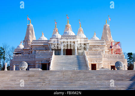 Hindu Mandir de marbre Banque D'Images