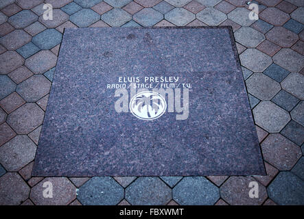 Elvis Presley trottoir palm springs Banque D'Images