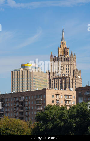 Avis du ministère des Affaires étrangères, l'une des sept Sœurs de Staline, Moscou, Russie Banque D'Images