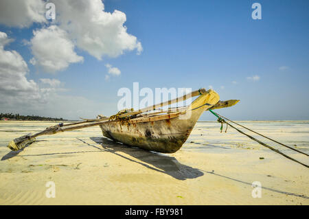 Plage de Zanzibar Tanzanie Banque D'Images