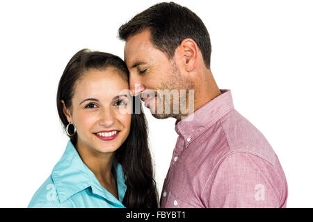 Happy couple standing Banque D'Images