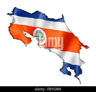 Carte Et Drapeau Du Costa Rica Photo Stock Alamy