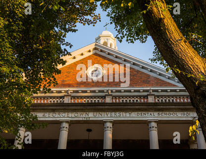 Entrée de l'école de médecine de l'Université de Georgetown Banque D'Images