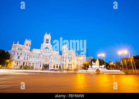 Plaza de la Cibeles Madrid Banque D'Images