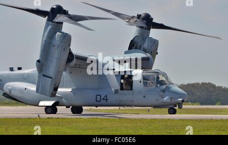 Marine Corps MV-22 Osprey à rotors basculants Banque D'Images
