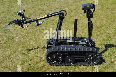 TALON 4 robot de neutralisation de bombes, utilisé par des équipes des forces spéciales de l'armée américaine pour le contrôle à distance des explosifs et munitions Banque D'Images