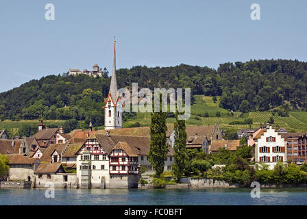 Monastère de St Georgen, Stein am Rhein Banque D'Images