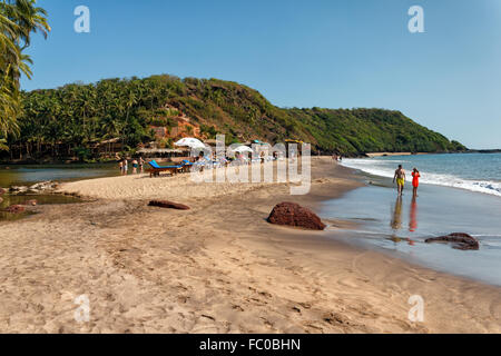 Cola Beach, Sud de Goa, Inde Banque D'Images