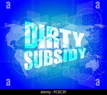 Subvention sur sale digital touch screen Banque D'Images