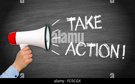 Agissez ! Banque D'Images