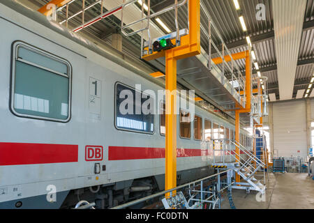 Railway-Maintenance à Leipzig (Saxe) Banque D'Images