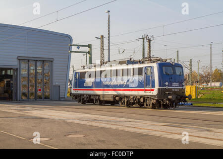 Railway-Maintenance à Leipzig (Saxe) Banque D'Images