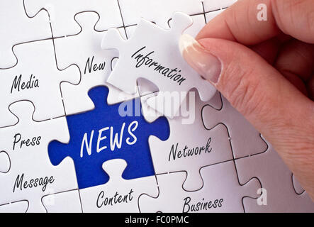 NEWS - Concept d'affaires Banque D'Images